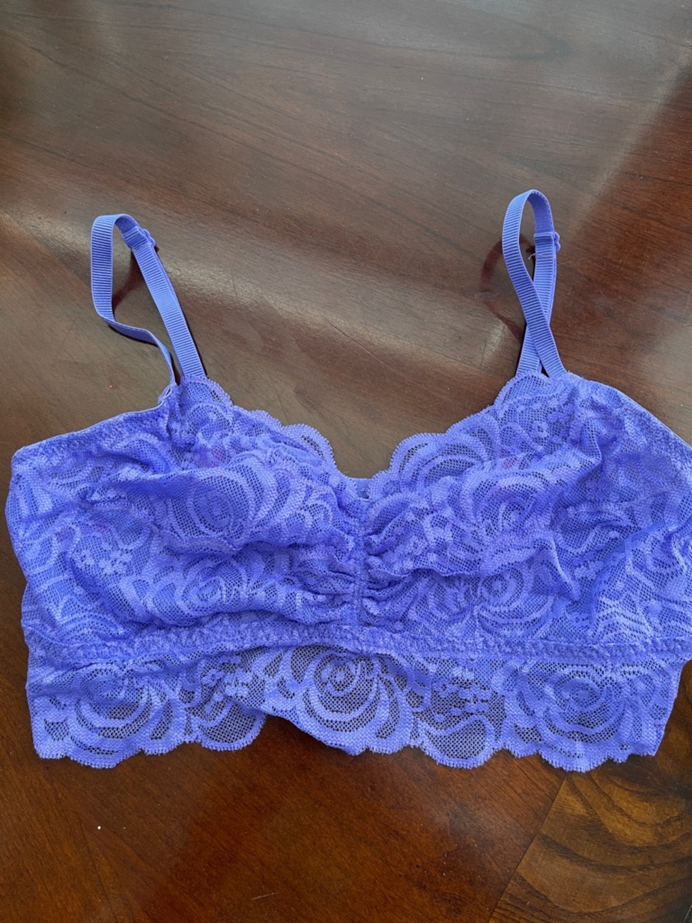 Lace Bralette - Violet Floral Lace pink m